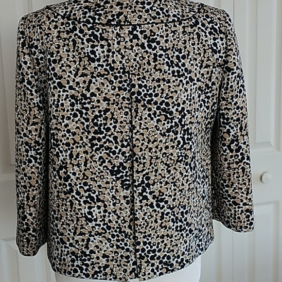 Liz Claiborne printed Blazer Jacket Sz 8 - Picture 4 of 10